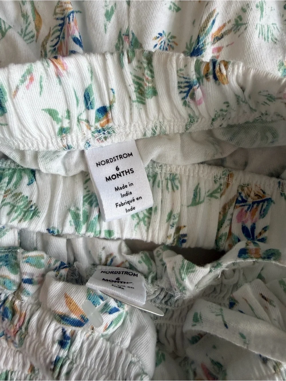 Nordstrom Baby 2 Pc Tropical Floral Smocked Top Bloomers Set 6 Months